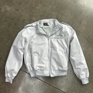 Vintage Pla Jac Dunbrooke Grey Size XL Aristech Windbreaker Bomber Jacket